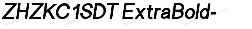 ZHZKC1SDT ExtraBold字体转换